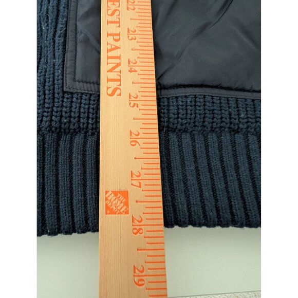 Orvis Ribbed Sweater Mens Size Large Blue Merino Wool Blend Collared Full Zip - Picture 11 of 11